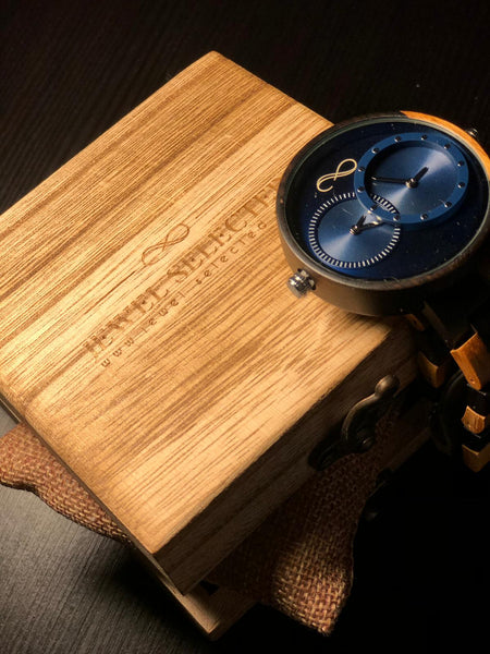 MONTRE POUR HOMME AVEC BRACELET EN BOIS EN EDITION LIMITEE