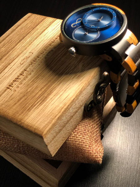 MONTRE POUR HOMME AVEC BRACELET EN BOIS EN EDITION LIMITEE