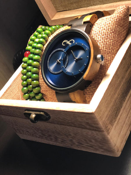 MONTRE POUR HOMME AVEC BRACELET EN BOIS EN EDITION LIMITEE