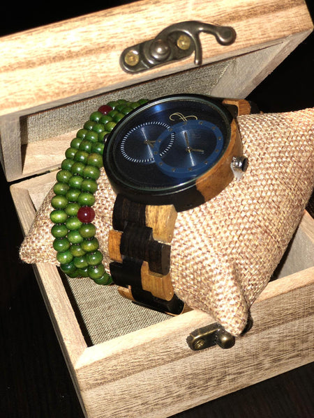 MONTRE POUR HOMME AVEC BRACELET EN BOIS EN EDITION LIMITEE