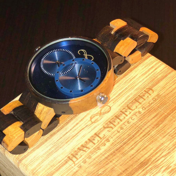 MONTRE POUR HOMME AVEC BRACELET EN BOIS EN EDITION LIMITEE
