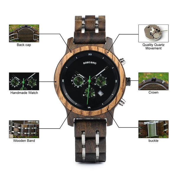 MONTRE BOBO-BIRD MIXTE - BRACELET EN BOIS
