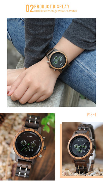 MONTRE BOBO-BIRD MIXTE - BRACELET EN BOIS
