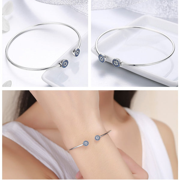 Blue Regard - Bracelet en Argent 925