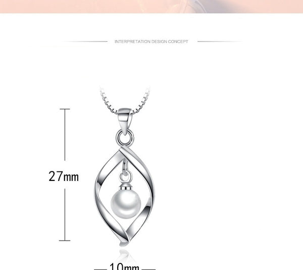 Origine - Collier en Argent 925 avec Perle d'eau douce