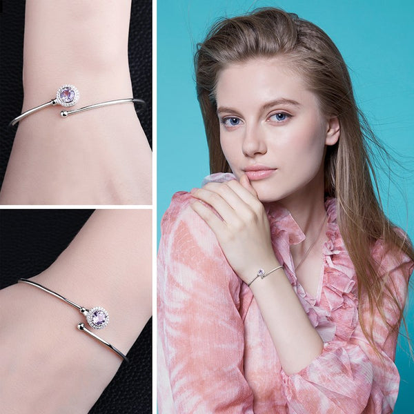 Alexandrine - Bracelet en Argent 925 avec Alexandrite Naturel