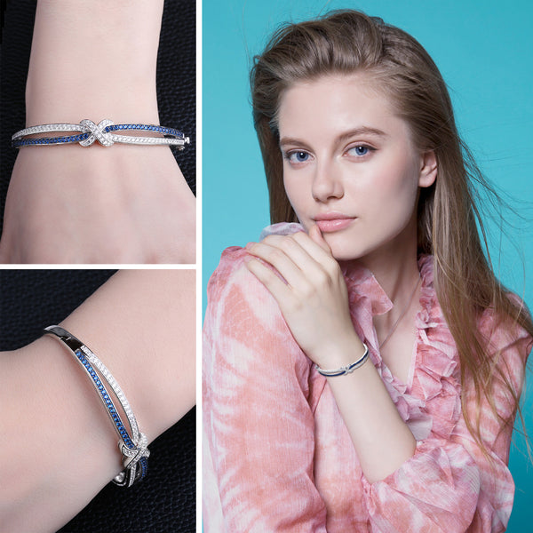 Choisir C'est Devenir - Bracelet en Argent Sterling avec Spinelles Naturelles