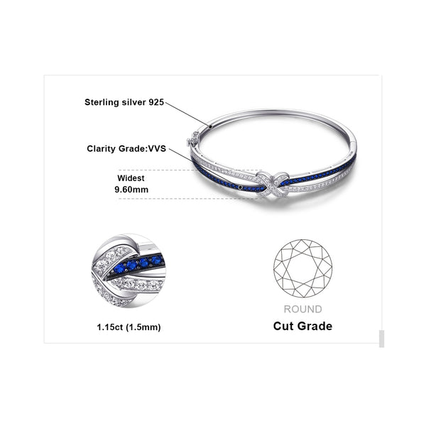 Choisir C'est Devenir - Bracelet en Argent Sterling avec Spinelles Naturelles