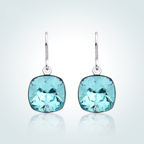 Louna - Boucles d'Oreilles en Argent 925 avec Cristal Swarovski