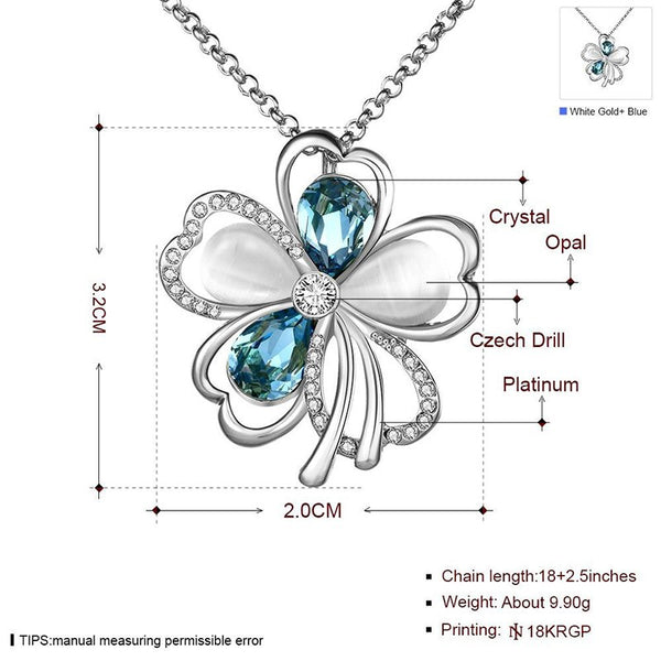 Flower Collection - Collier en Argent 925 avec Opales Naturelles