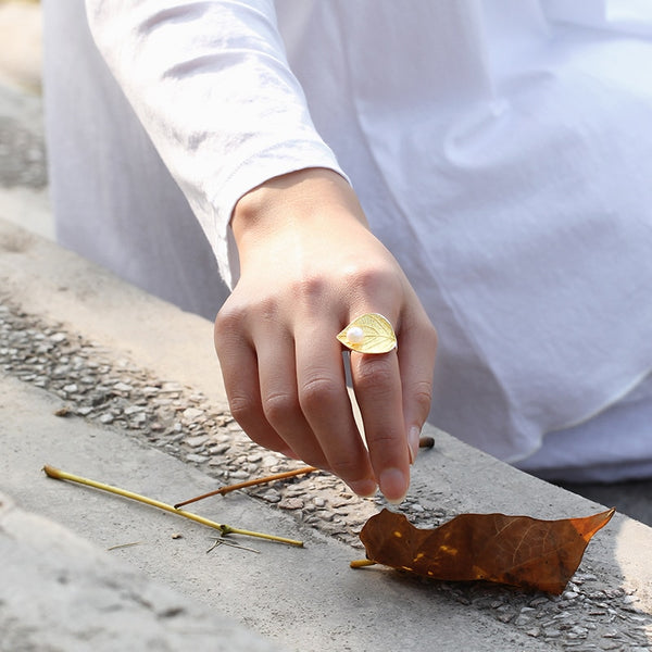 Harmonie - Bague en Argent 925 avec Perle de Culture