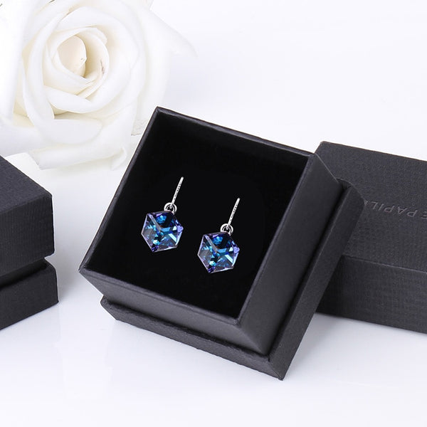 Chance - Boucles d'Oreilles en Argent 925 avec Cristaux Swarowski