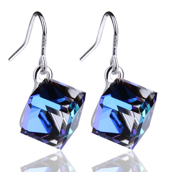 Chance - Boucles d'Oreilles en Argent 925 avec Cristaux Swarowski