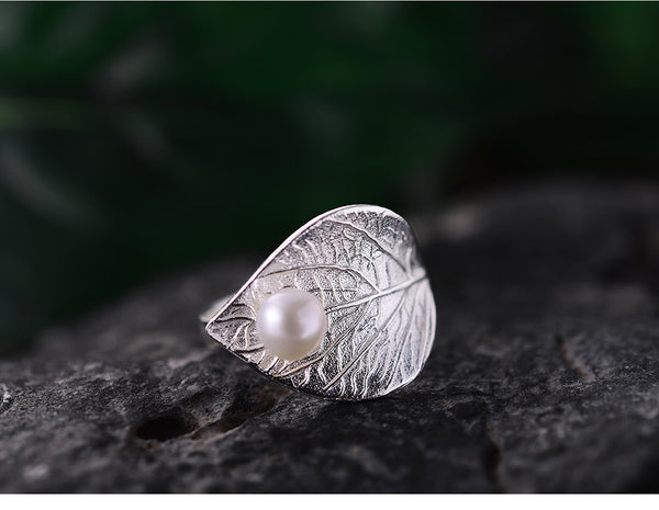 Harmonie - Bague en Argent 925 avec Perle de Culture