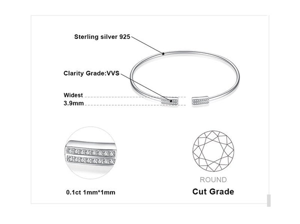 Rencontre - Bracelet pour soirée en Argent Sterling