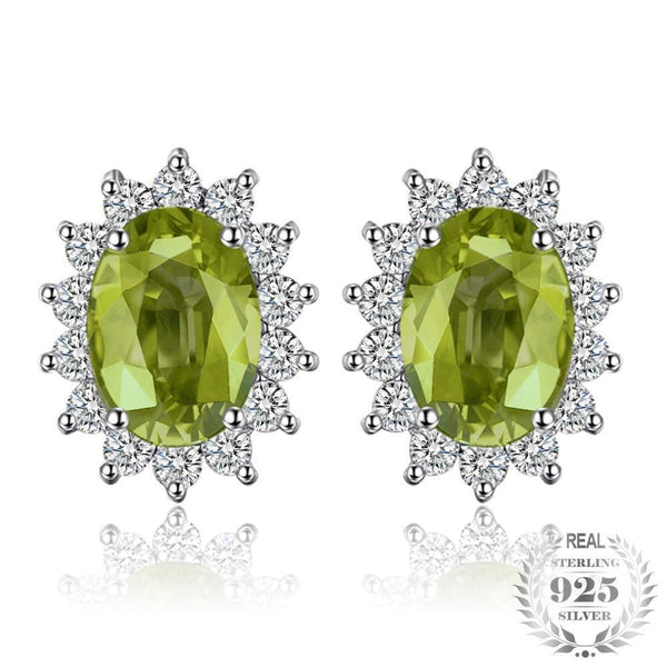 Brillante - Boucle d'Oreilles en Argent 925 avec Cristaux Naturels