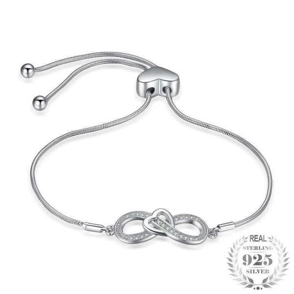Infinity Heart - Bracelet en Argent 925