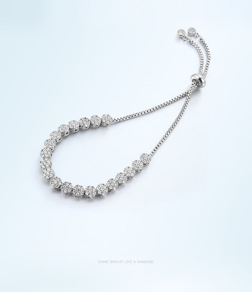 סלקטיבי - צמיד Argent avec Cristaux Swarovski