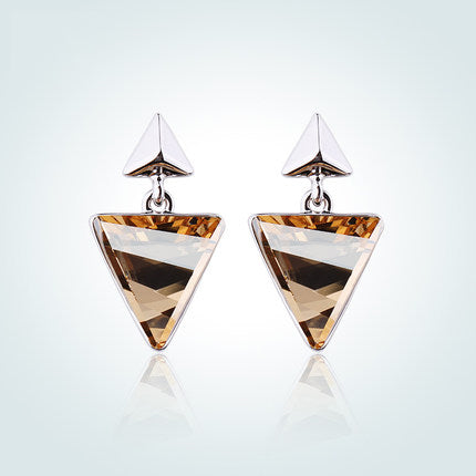 Bermudes - Boucles d'Oreilles en Argent 925 avec Cristaux Swarovszki