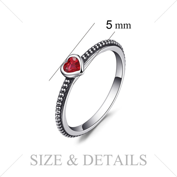 שלי - Bague en Argent 925 avec Rubis Naturel