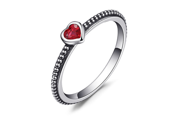 שלי - Bague en Argent 925 avec Rubis Naturel