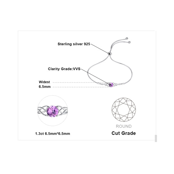 Bracelet Sapphire - En Argent sterling Souple