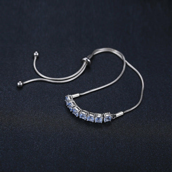 La Spinella - Bracelet en Argent 925 avec Spinelles Naturelles