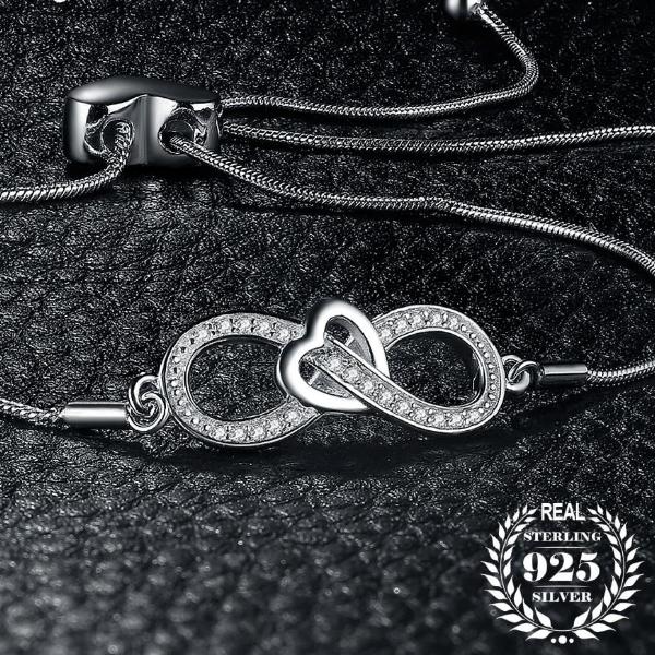 Infinity Heart - Bracelet en Argent 925