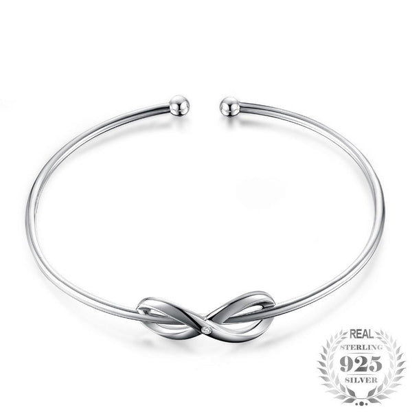 Infinity Love - Bracelet Fin en Argent Sterling
