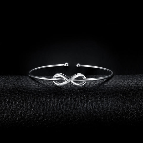 Infinity Love - Bracelet Fin en Argent Sterling