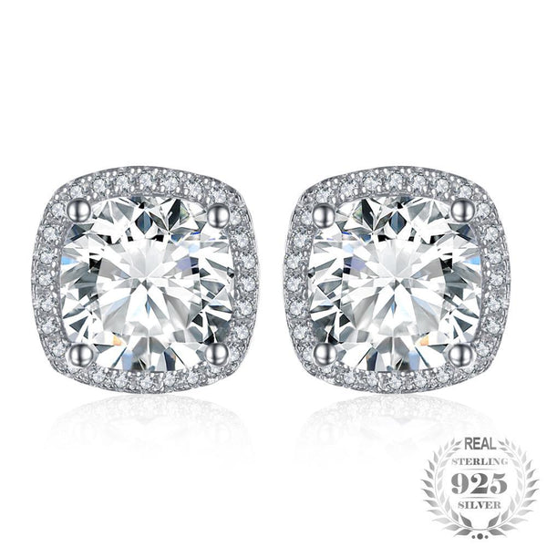 Halo - Boucle d'Oreilles en Argent 925