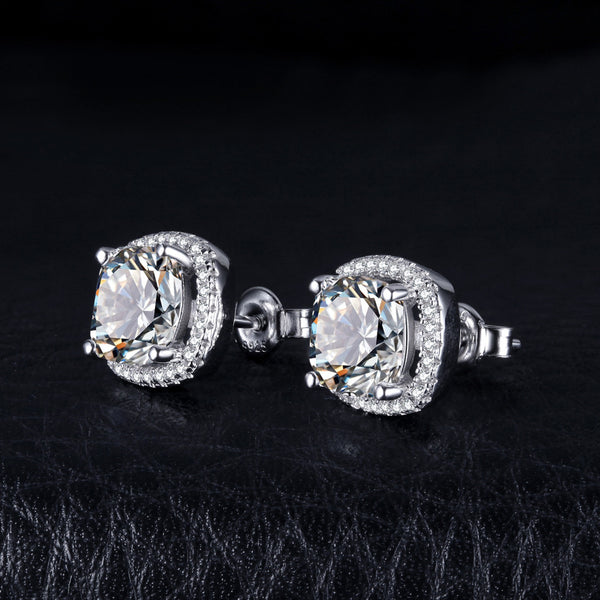 Halo - Boucle d'Oreilles en Argent 925