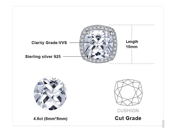 Halo - Boucle d'Oreilles en Argent 925